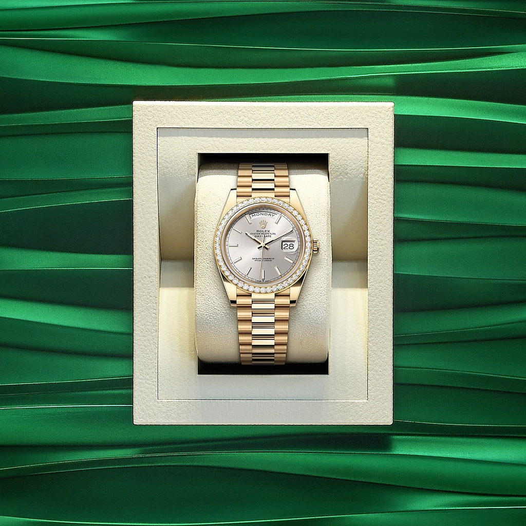 Day-Date 40, 18k Yellow Gold with Diamond-set, 40mm, Ref# 228348rbr-0042