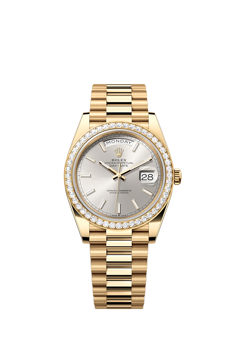 Day-Date 40, 18k Yellow Gold with Diamond-set, 40mm, Ref# 228348rbr-0042