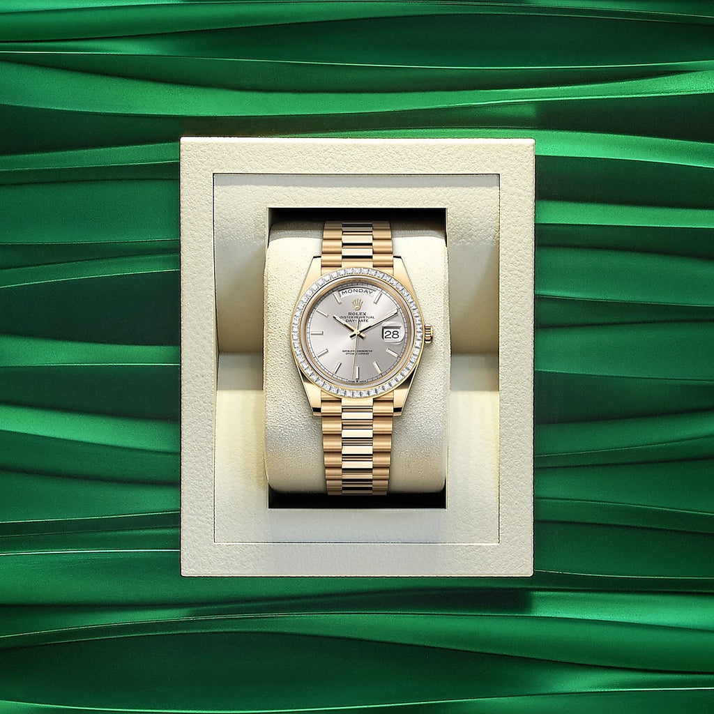 Day-Date 40, 18k Yellow Gold with Diamond-set, 40mm, Ref# 228398tbr-0040