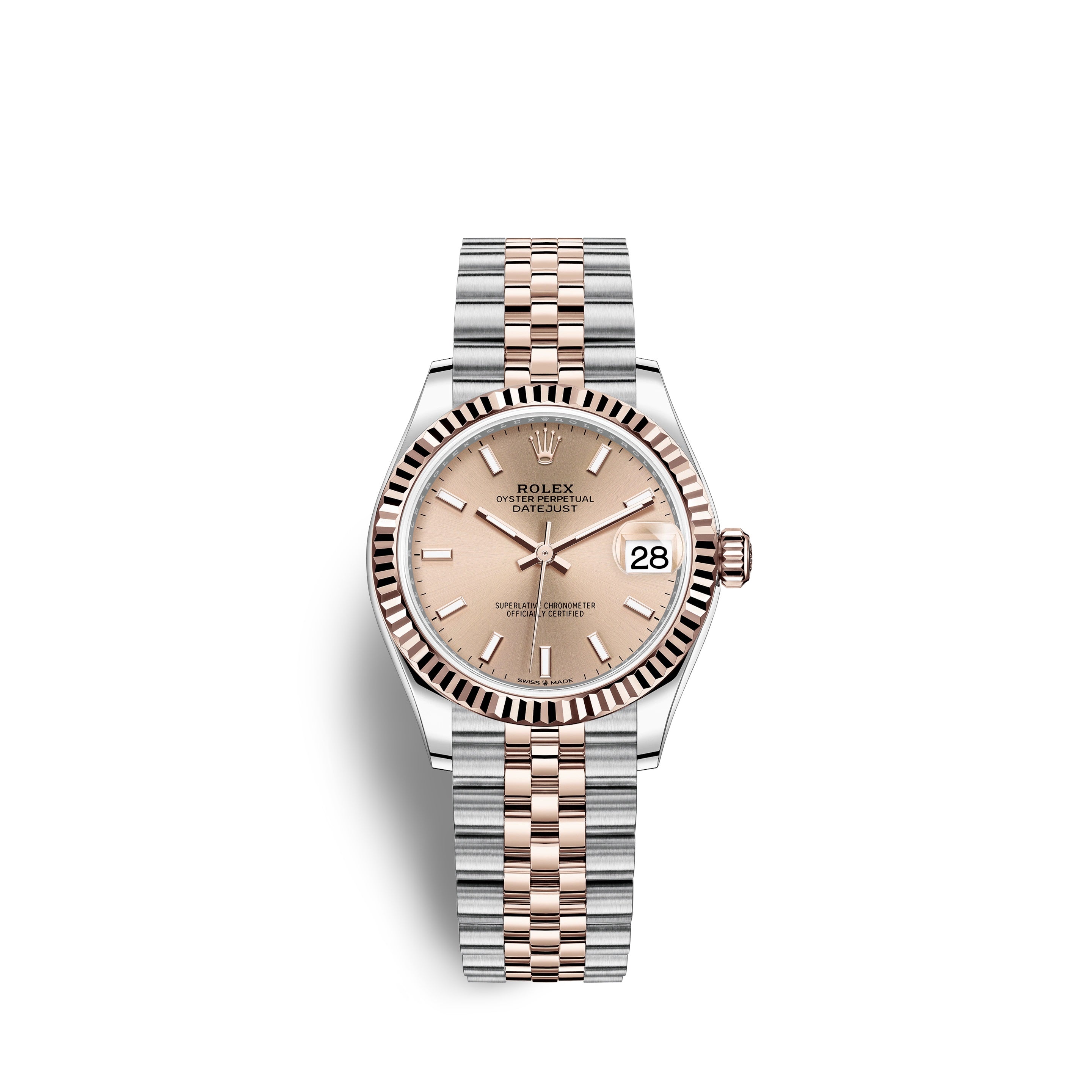 Datejust 31, Oystersteel and 18k Everose Gold, Ref#278271-0010