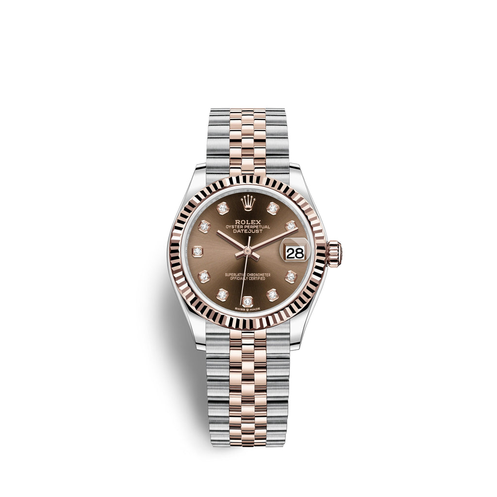 Datejust 31, Oystersteel and 18k Everose Gold, Ref#278271-0028