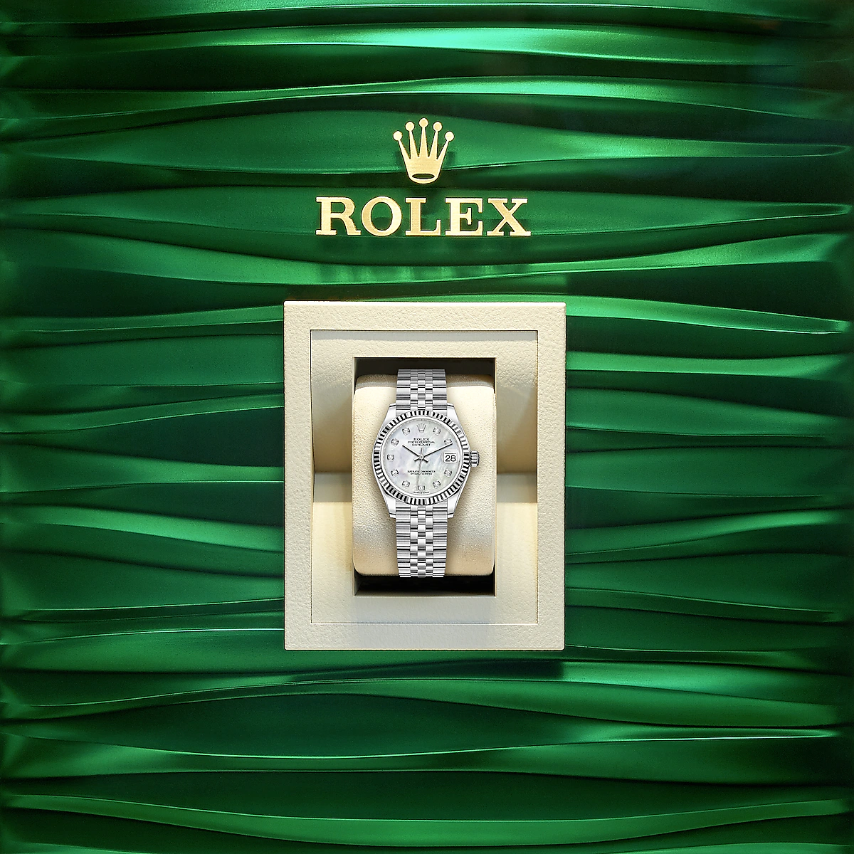 Datejust 31, Oystersteel and 18k White Gold, Ref# 278274-0006