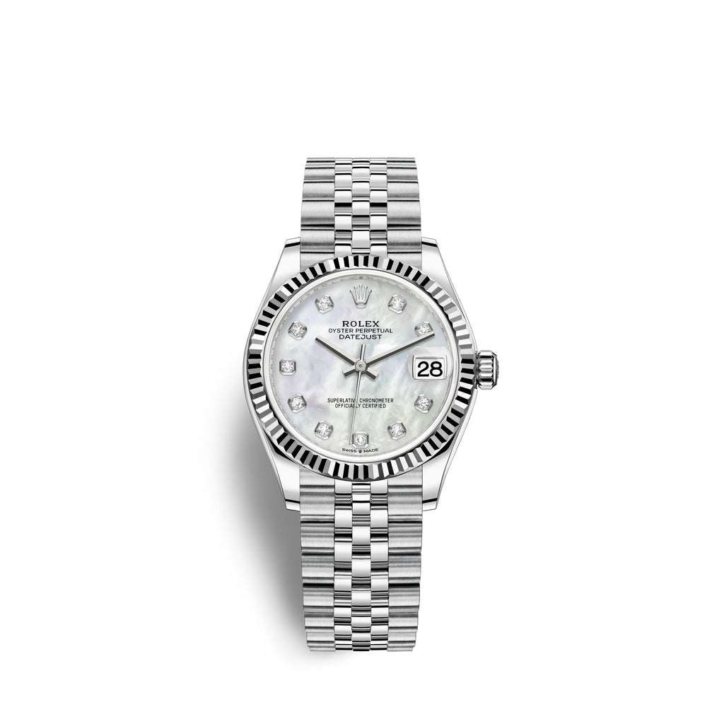 Datejust 31, Oystersteel and 18k White Gold, Ref# 278274-0006
