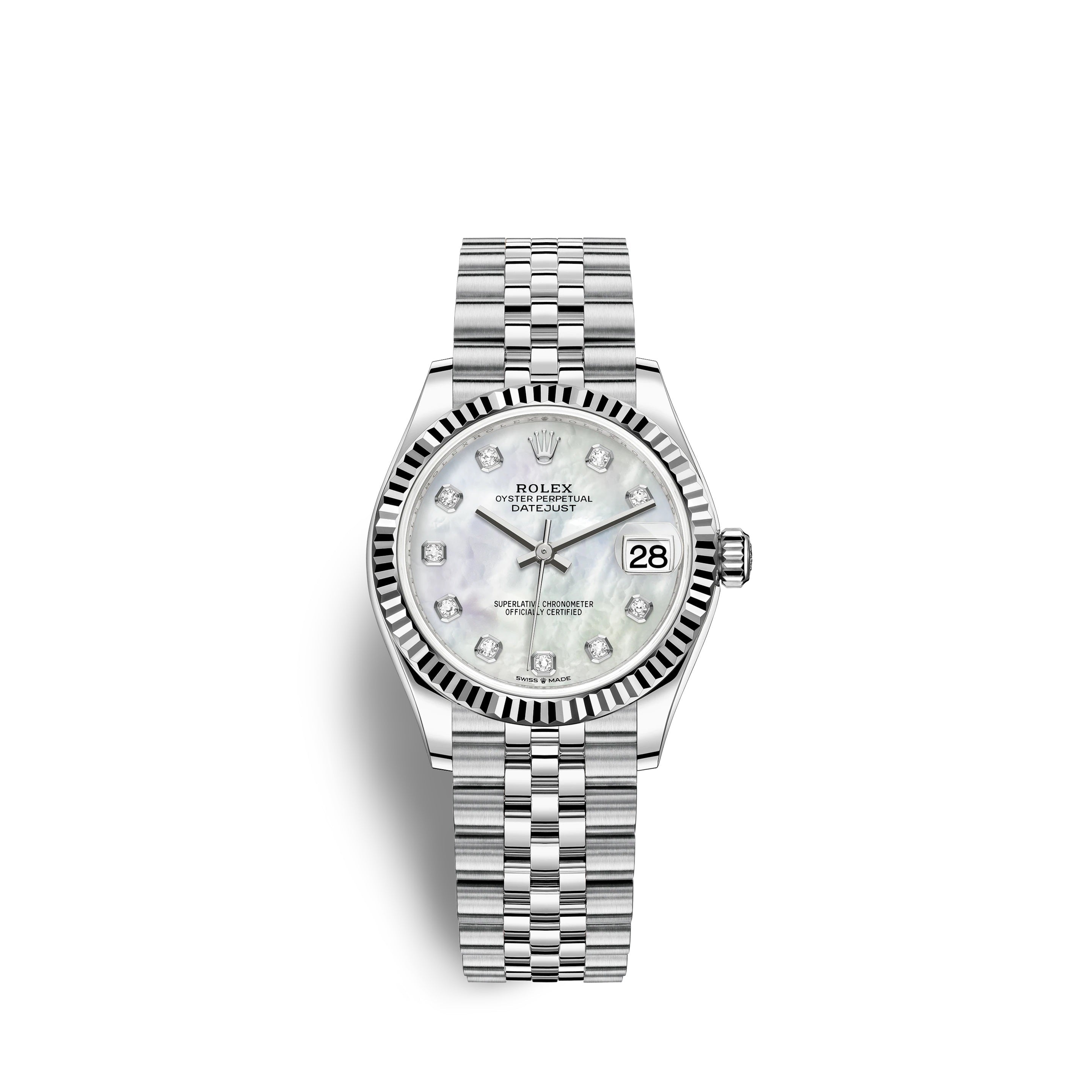 Datejust 31, Oystersteel and 18k White Gold, Ref# 278274-0006