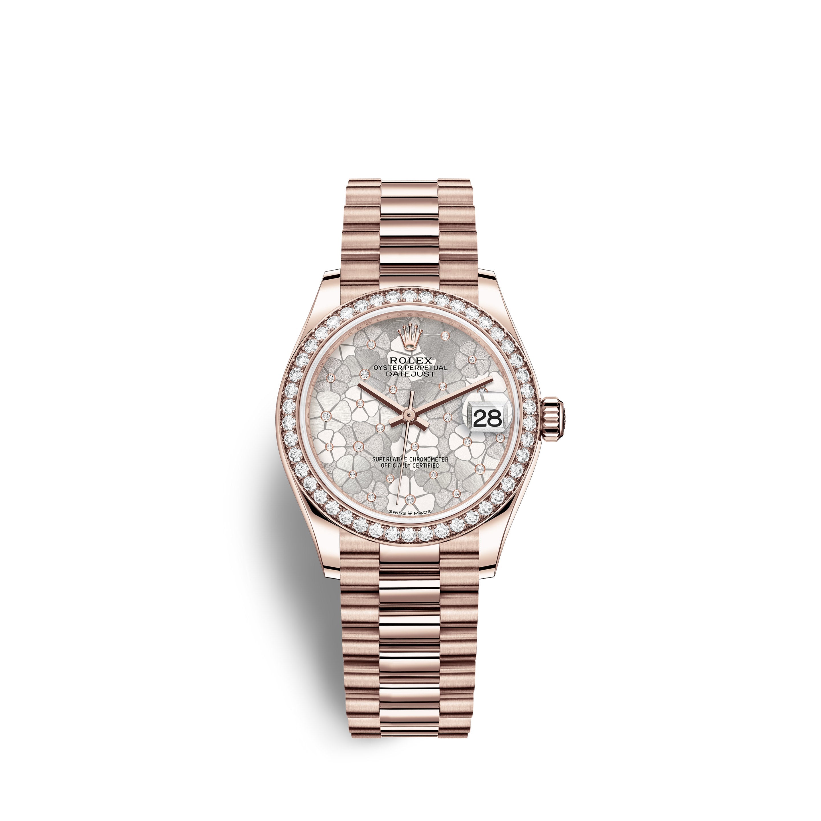 Datejust 31mm, 18k Everose Gold and Diamonds, Ref# 278285rbr-0036