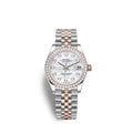 Datejust 31, Oystersteel, 18kt Everose Gold and diamonds, Ref# 278381RBR-0026