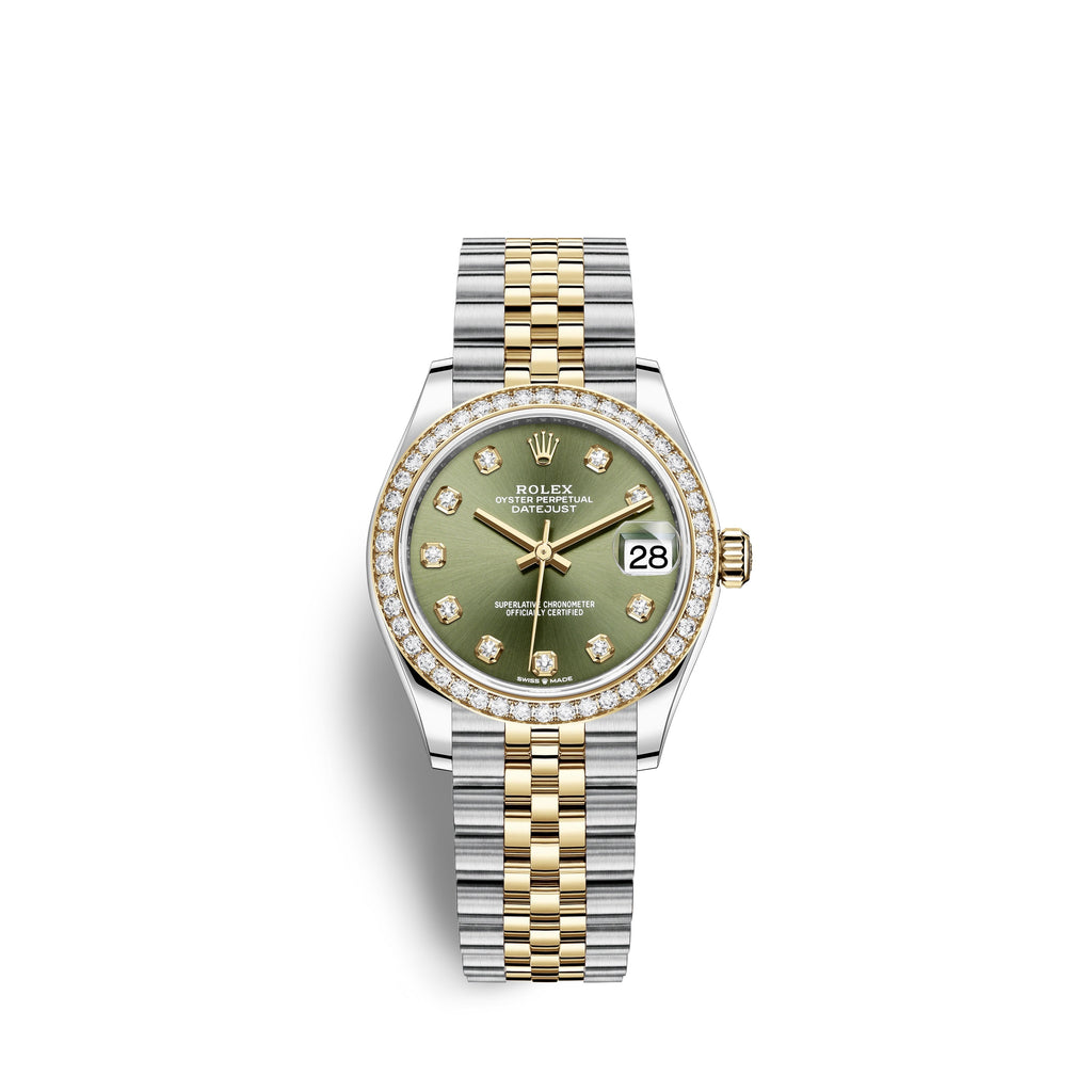 Datejust 31, Oystersteel, 18kt Yellow Gold and diamonds, Ref# 278383RBR-0030
