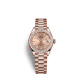 Lady-Datejust 28, 18kt Everose Gold and diamonds, Ref# 279135RBR-0025
