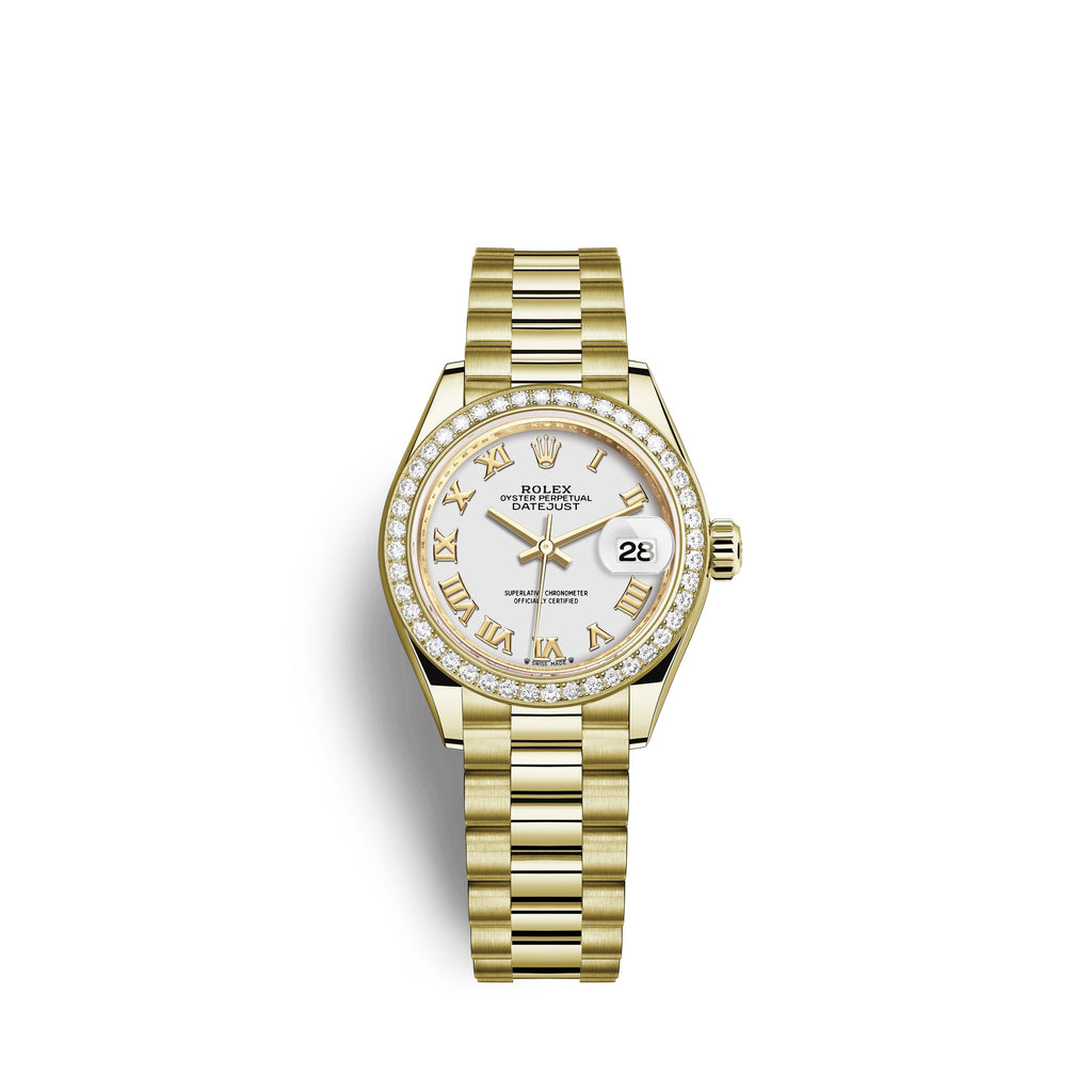 Lady-Datejust 28, 18kt Yellow Gold and diamonds, Ref# 279138RBR-0031