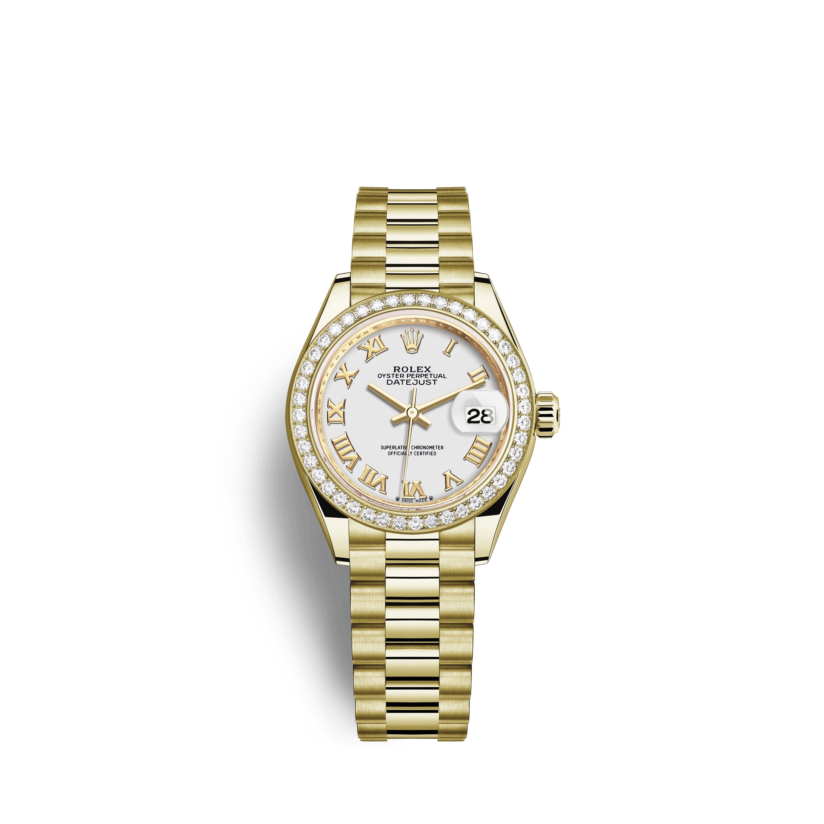Lady-Datejust 28, 18kt Yellow Gold and diamonds, Ref# 279138RBR-0031
