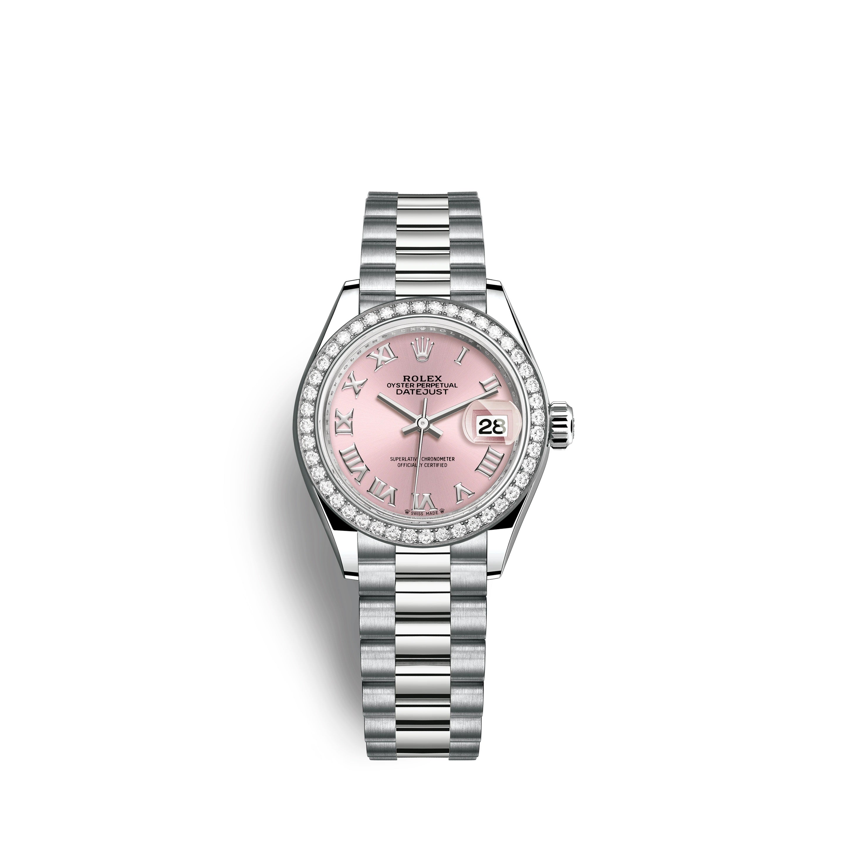Lady-Datejust 28mm, 18k White Gold, Ref# 279139rbr-0012