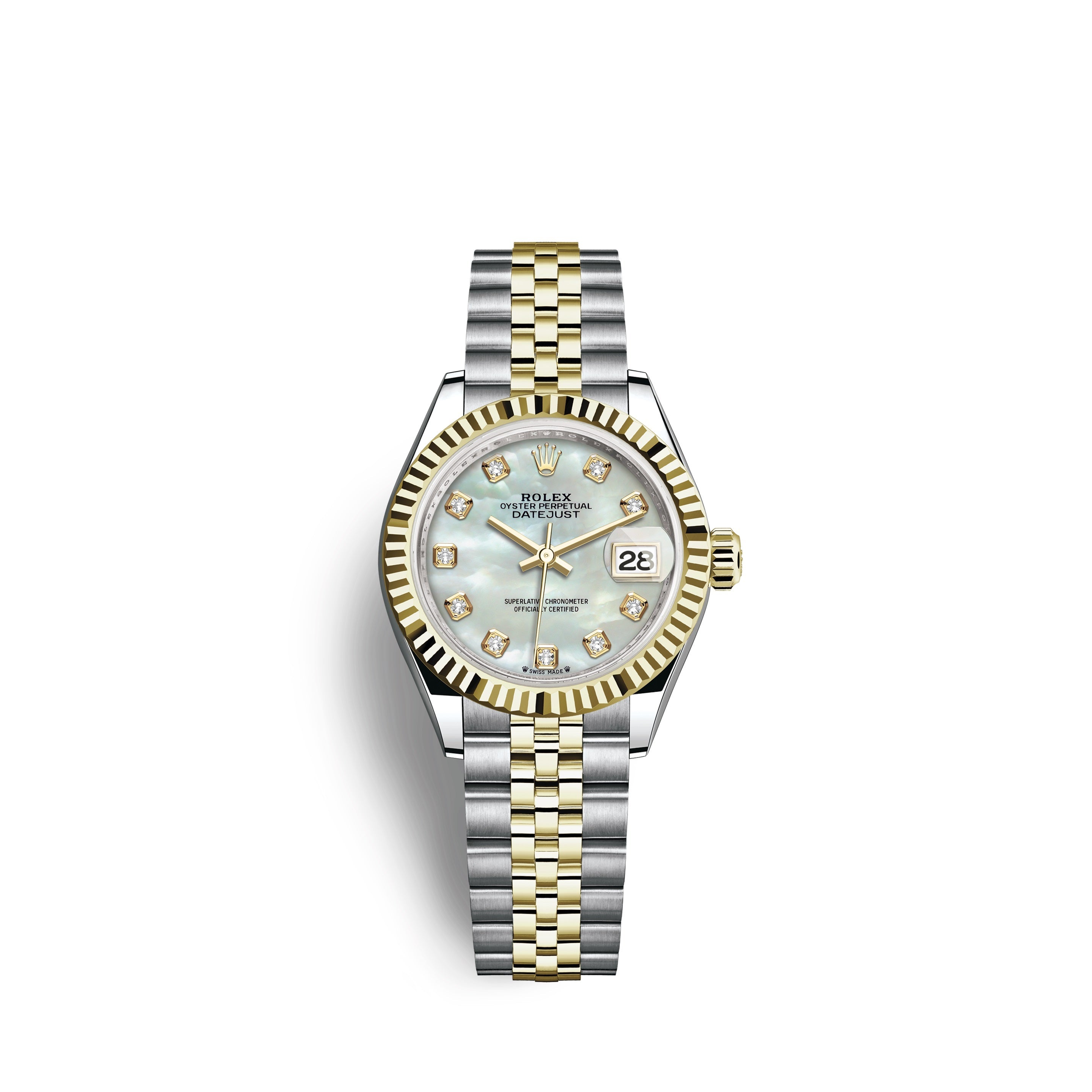 Lady-Datejust 28, Oystersteel and 18k Yellow Gold, Ref# 279173-0013