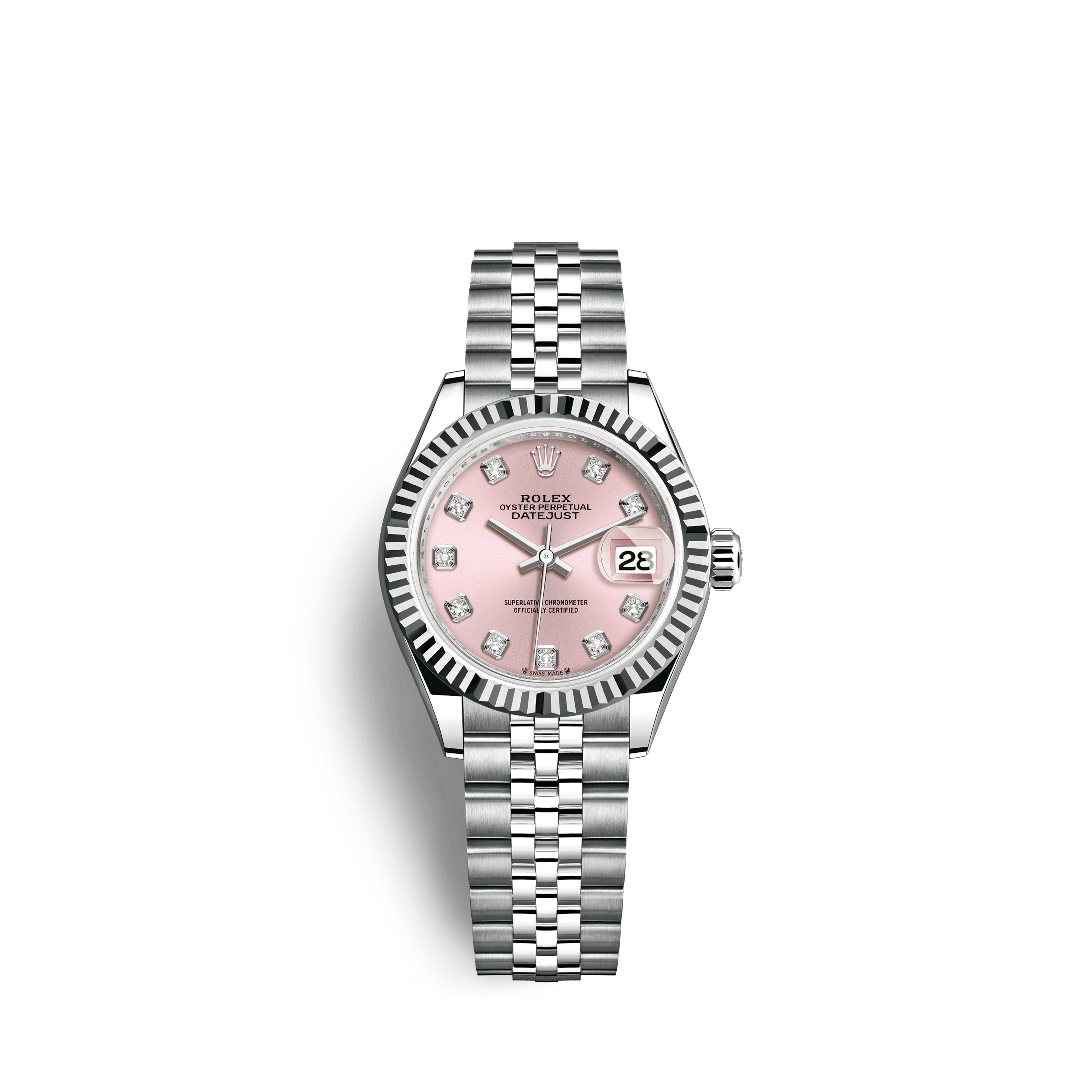 Lady-Datejust 28, Oystersteel and 18k White Gold, Ref# 279174-0003
