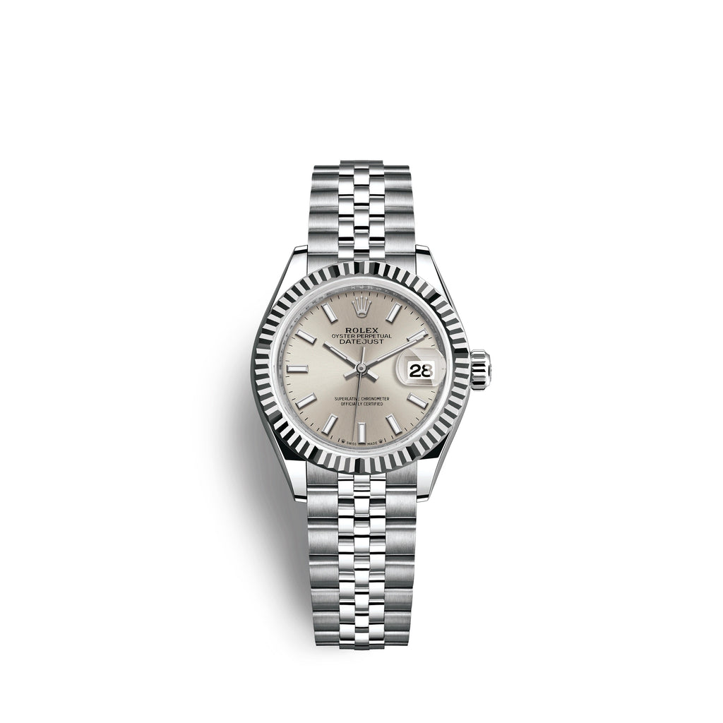 Lady-Datejust 28, Oystersteel and 18k White Gold, Ref# 279174-0005