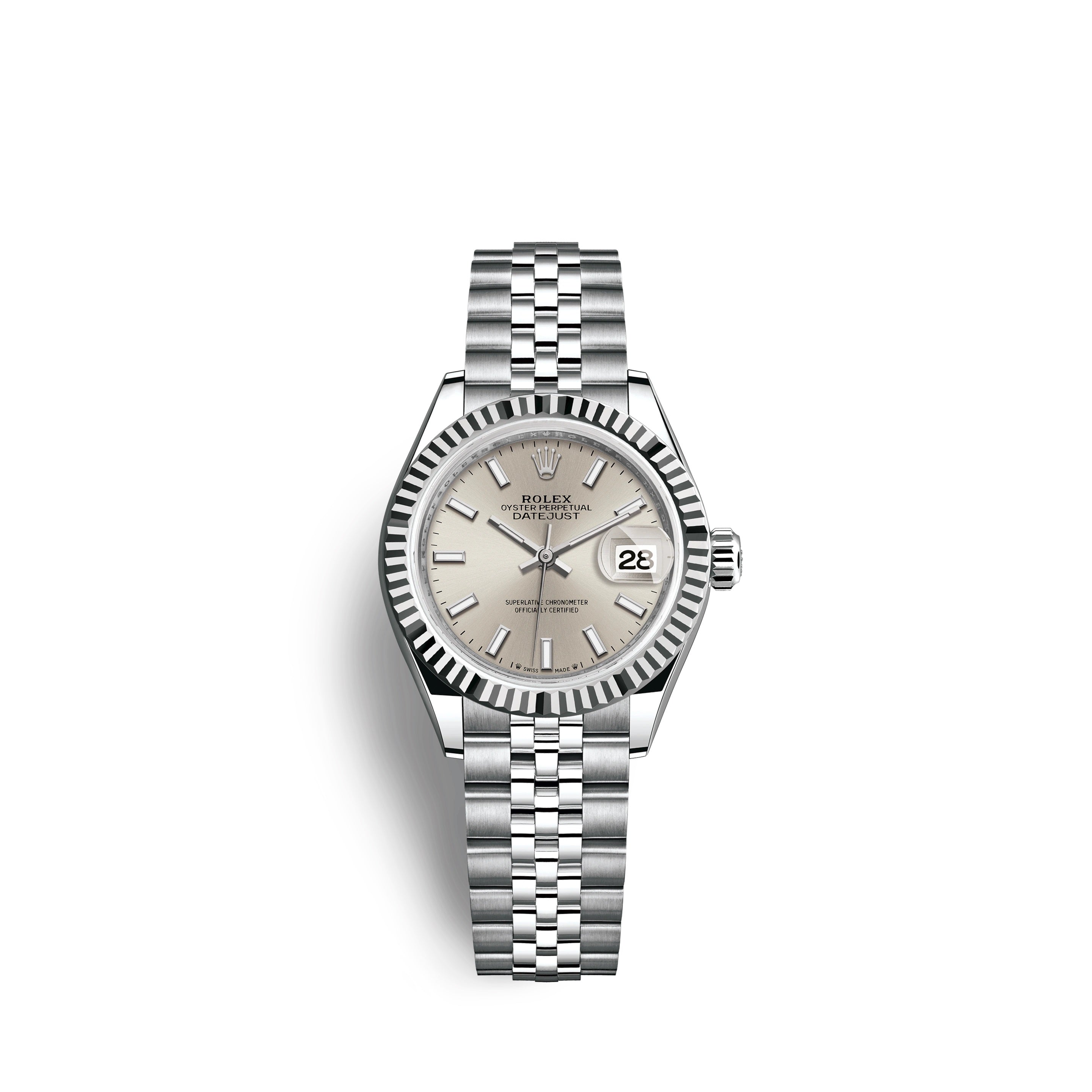 Lady-Datejust 28, Oystersteel and 18k White Gold, Ref# 279174-0005