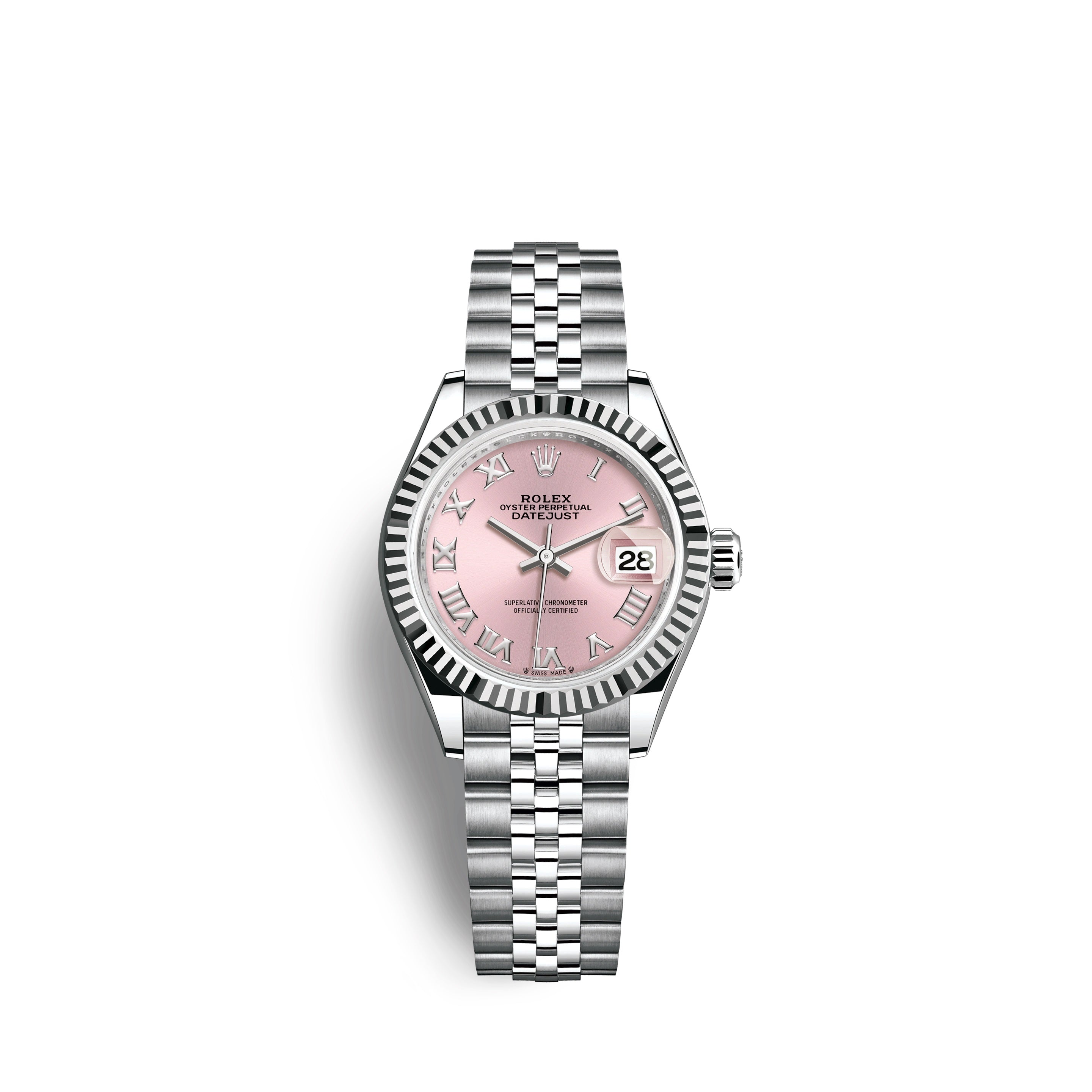 Lady-Datejust 28, Oystersteel and 18k White Gold, Ref# 279174-0017