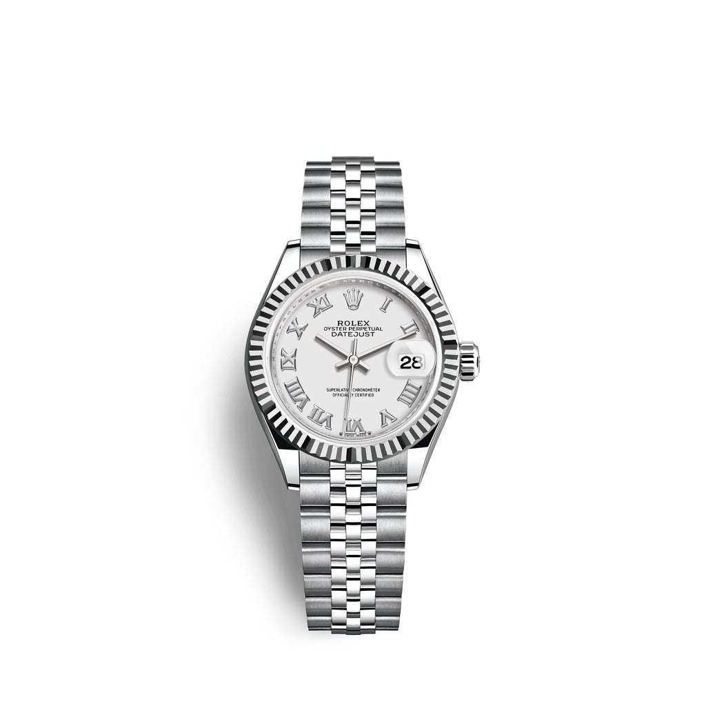 Lady-Datejust 28, Oystersteel and 18k White Gold, Ref# 279174-0019