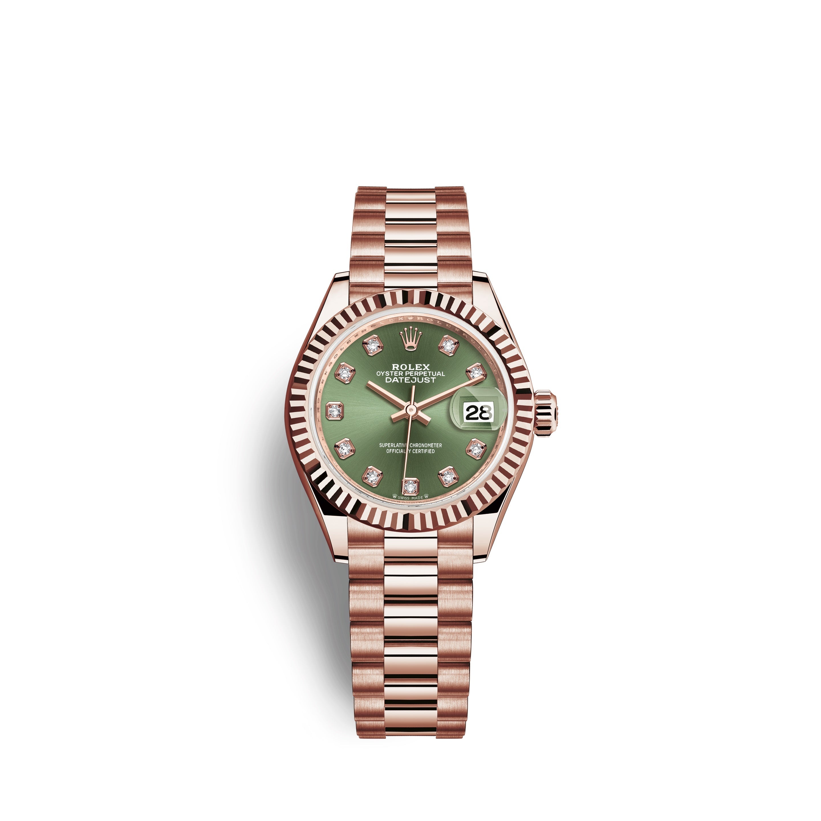 Lady-Datejust 28, 18k Everose Gold, Ref# 279175-0009