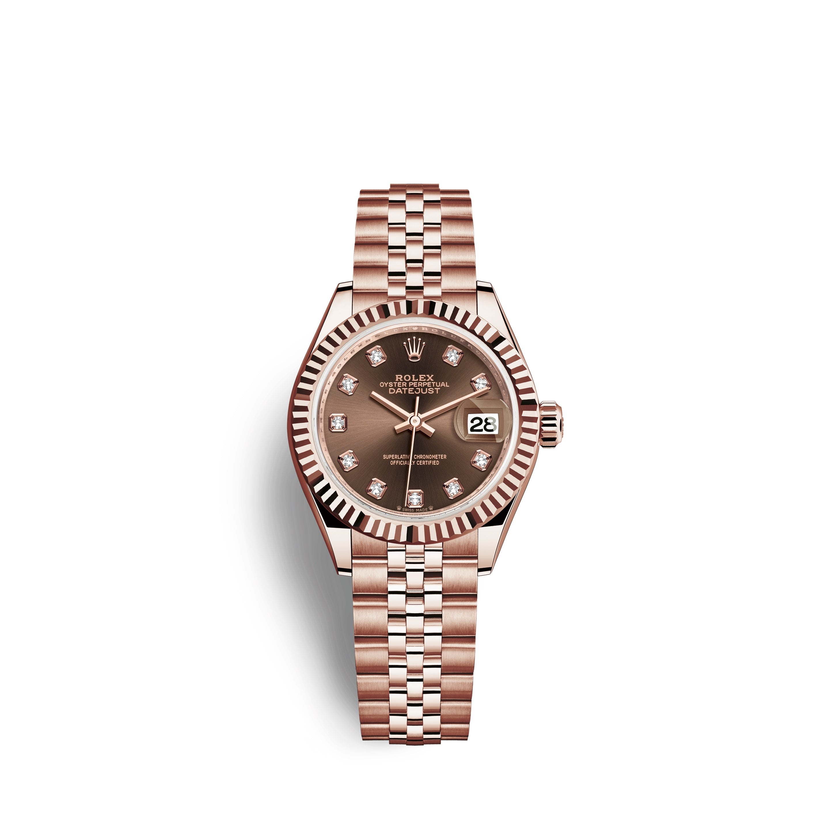 Lady-Datejust 28, 18k Everose Gold, Ref# 279175-0010