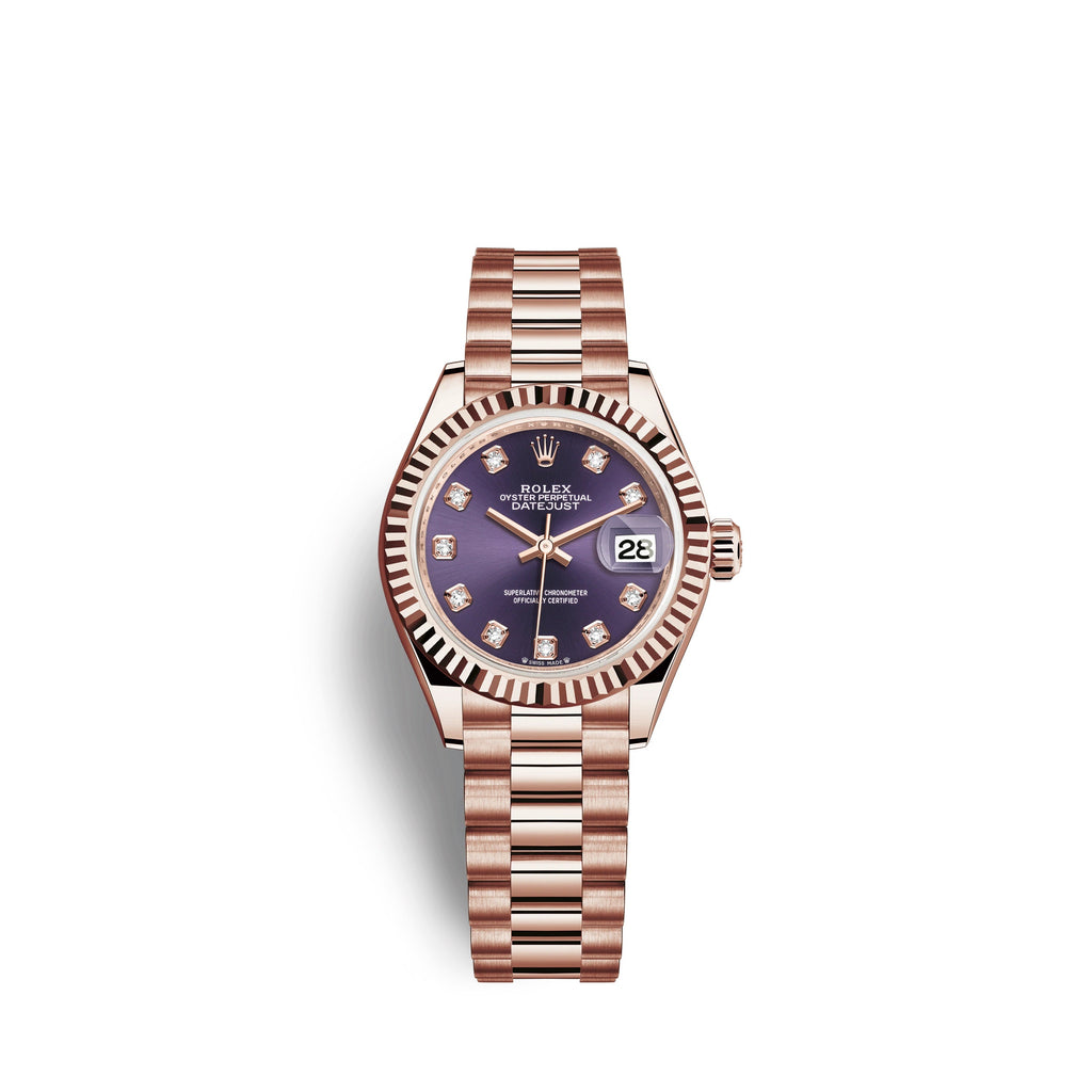Lady-Datejust 28, 18k Everose Gold, Ref# 279175-0019