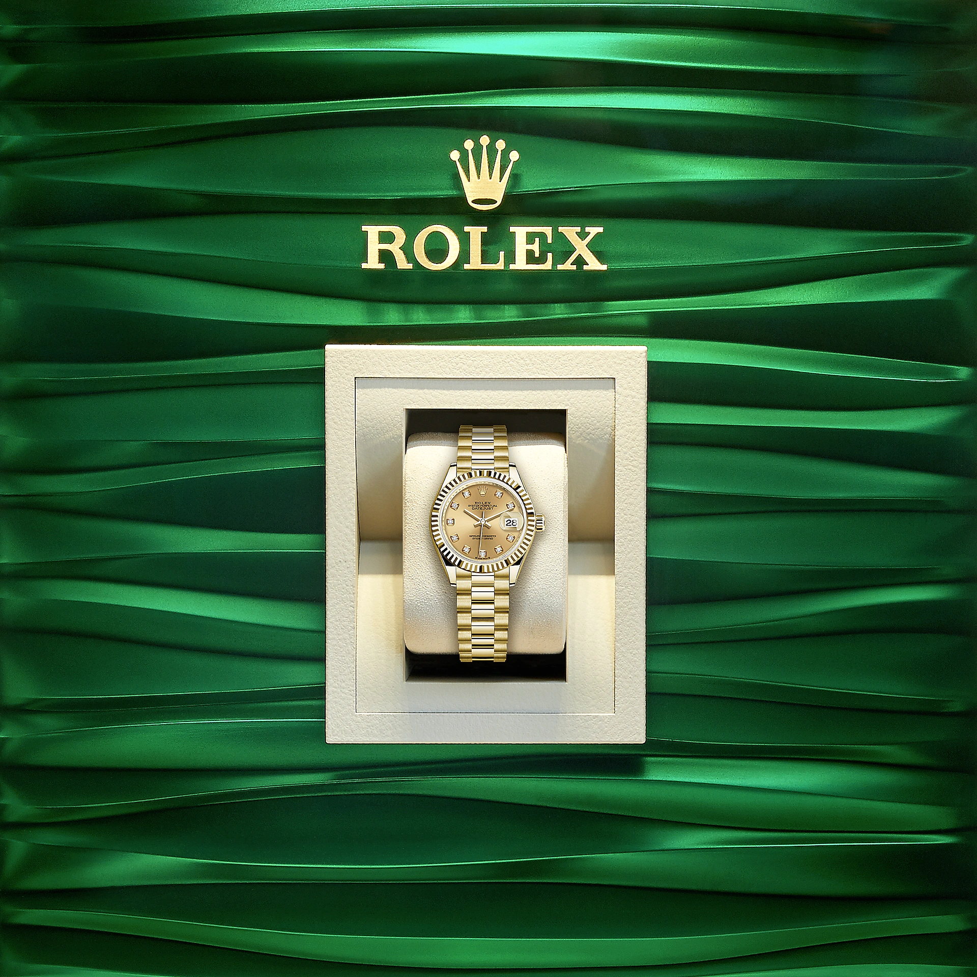 Lady-Datejust 28, 18k Yellow Gold, Ref# 279178-0017