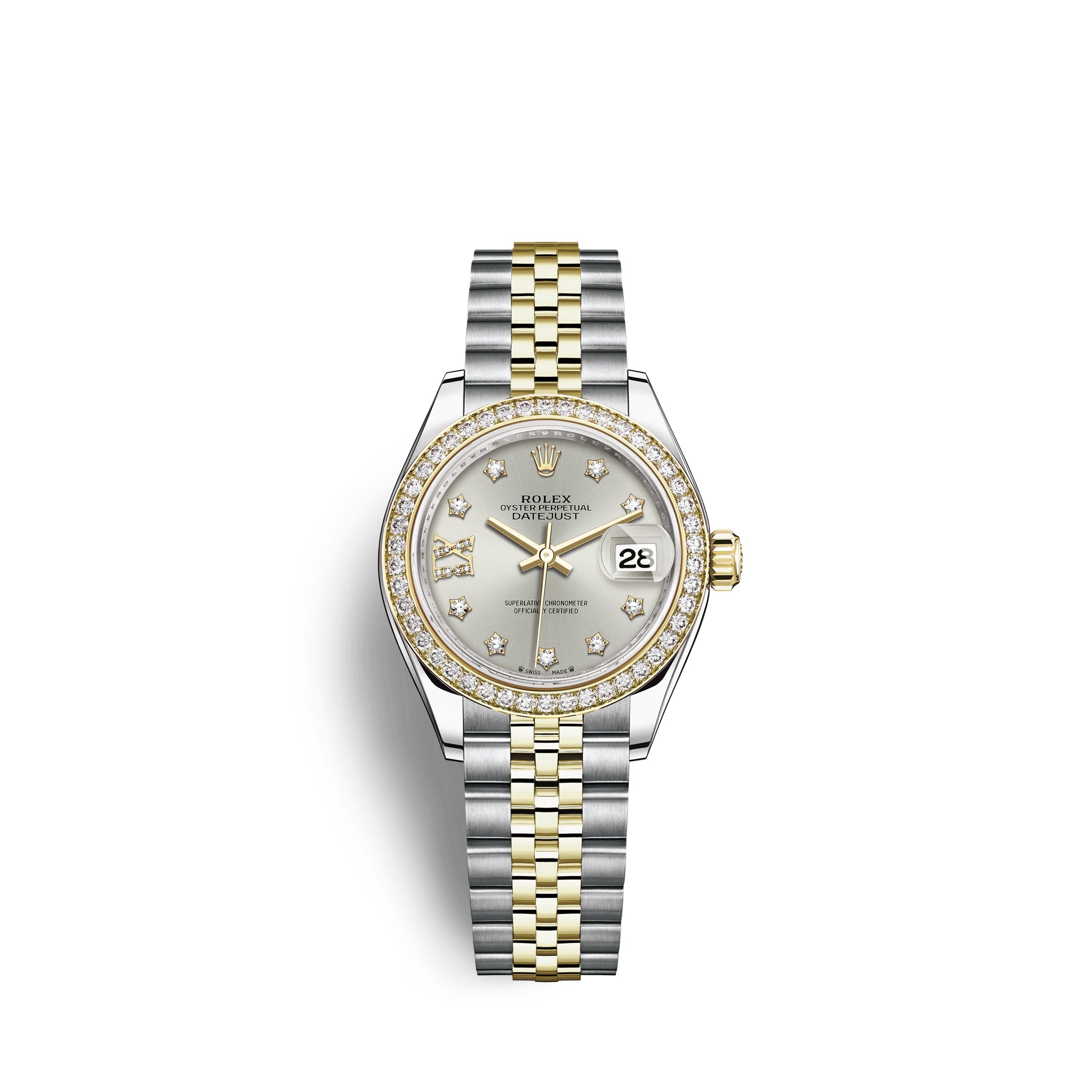Lady-Datejust 28, Oystersteel and 18k Yellow Gold, Ref# 279383RBR-0003