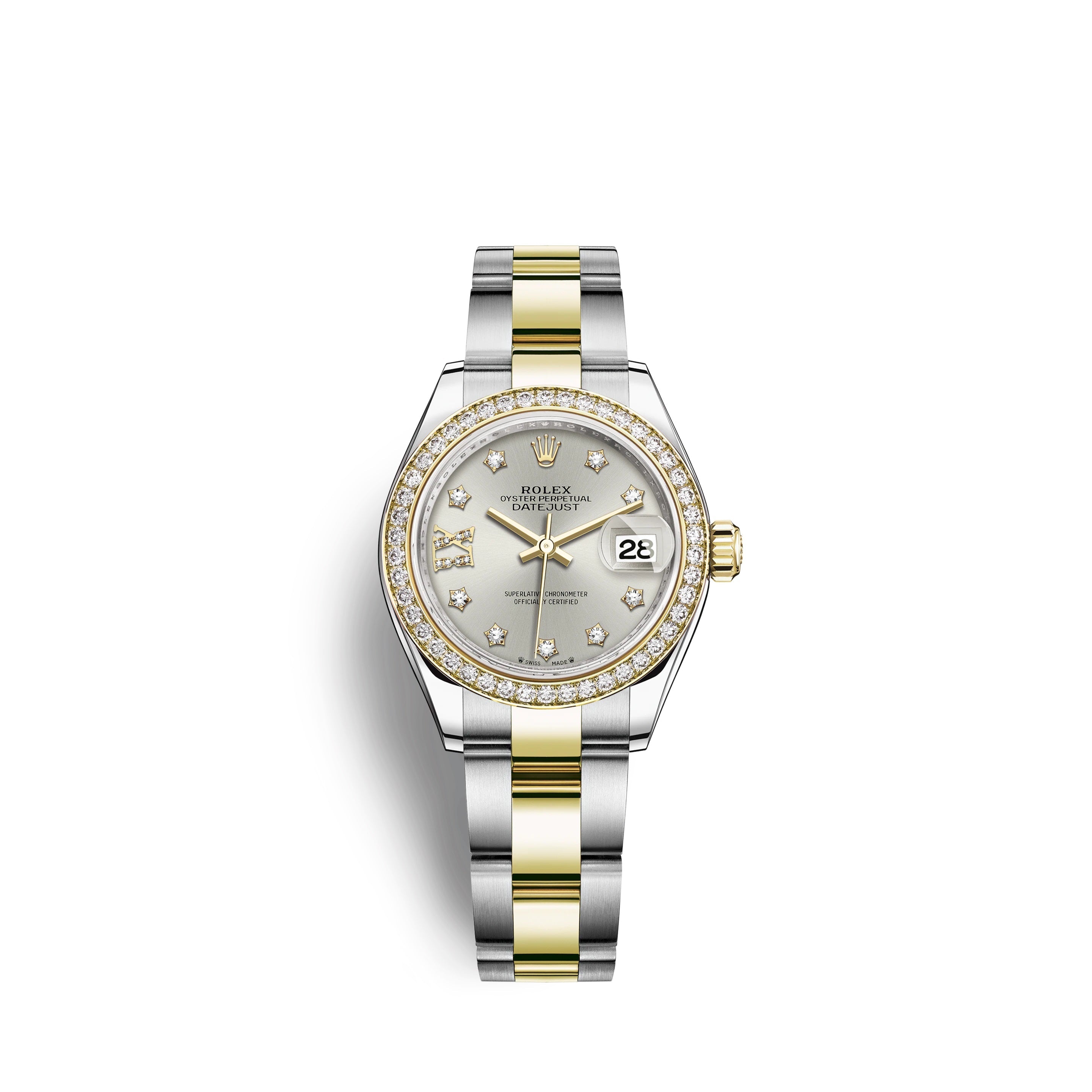 Lady-Datejust 28, Oystersteel and 18k Yellow Gold, Ref# 279383RBR-0004