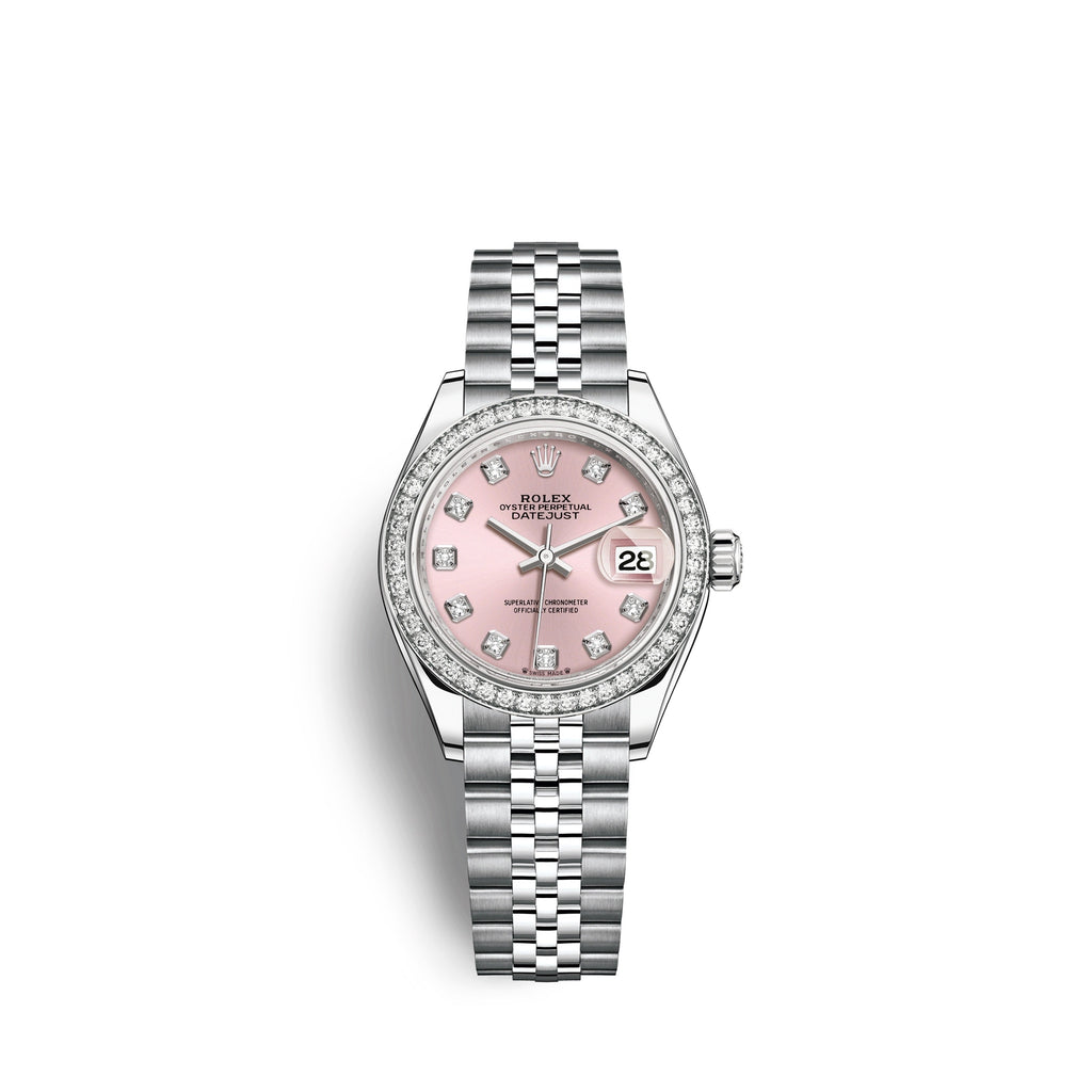 Lady-Datejust 28, Oystersteel and 18k White Gold, Ref# 279384RBR-0003