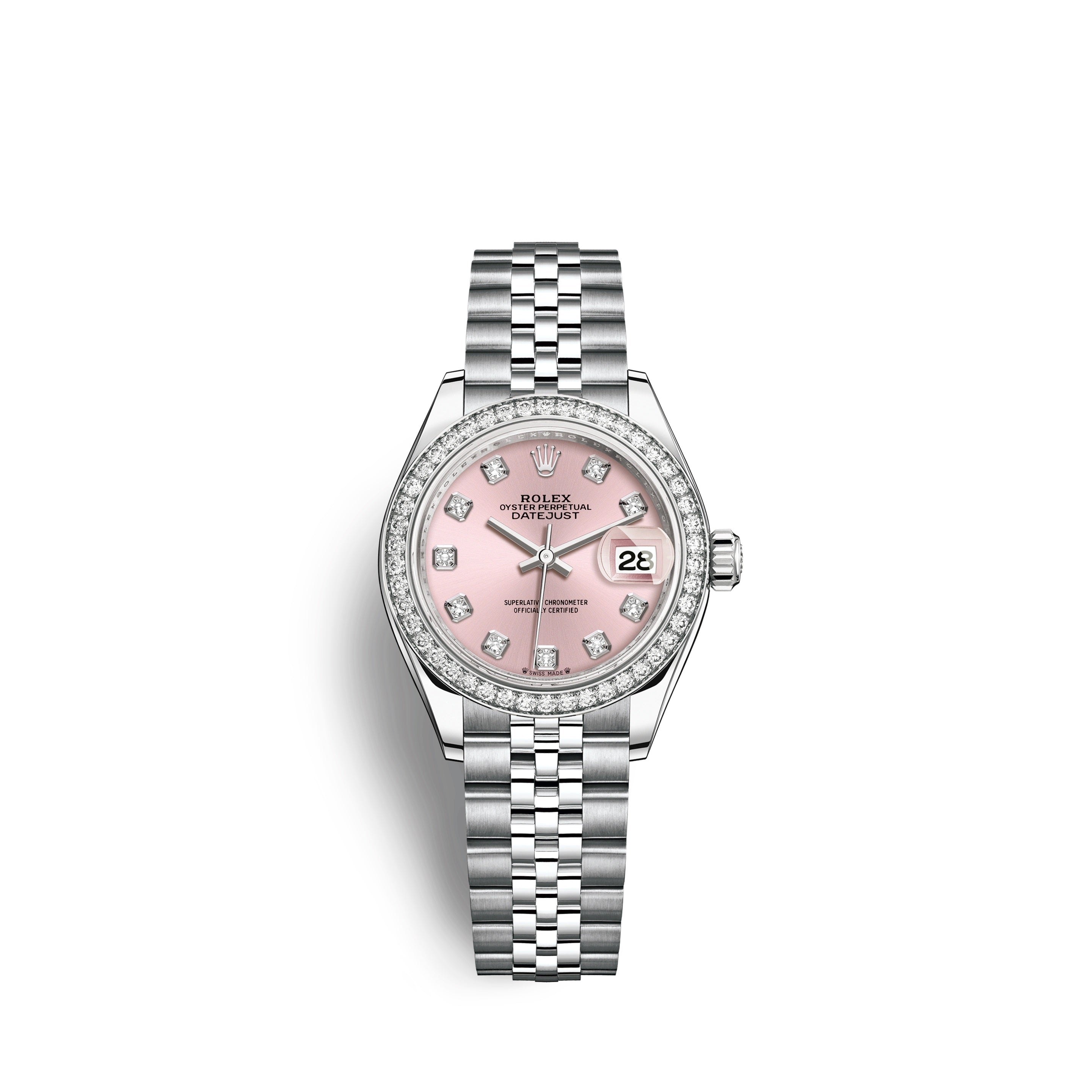 Lady-Datejust 28, Oystersteel and 18k White Gold, Ref# 279384RBR-0003