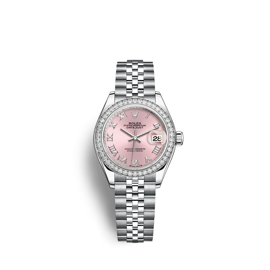 Lady-Datejust 28, Oystersteel and 18k White Gold, Ref# 279384RBR-0005