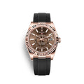 Sky-Dweller 42mm, 18k Everose Gold, Oysterflex, Ref# 326235-0005