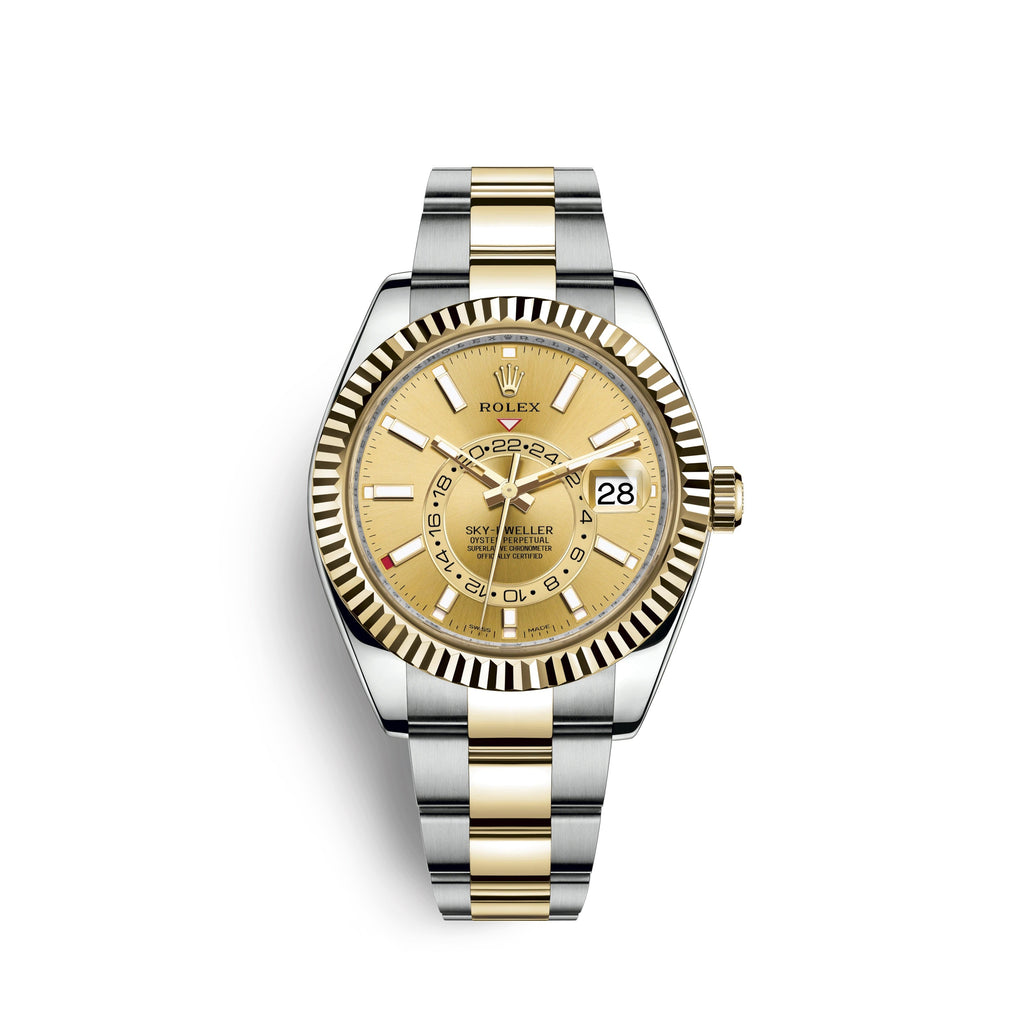 Sky-Dweller 42mm, Oystersteel and 18k Yellow Gold, Ref# 326933-0001