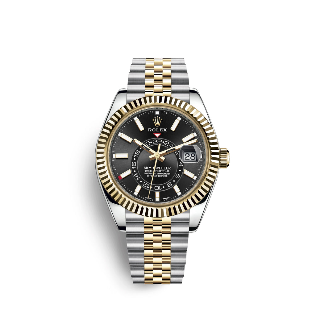 Sky-Dweller 42mm, Oystersteel and 18k Yellow Gold, Ref# 326933-0005