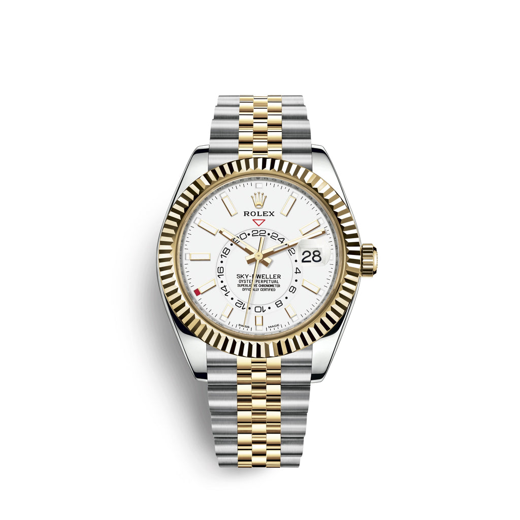 Sky-Dweller 42mm, Oystersteel and 18k Yellow Gold, Ref# 326933-0010