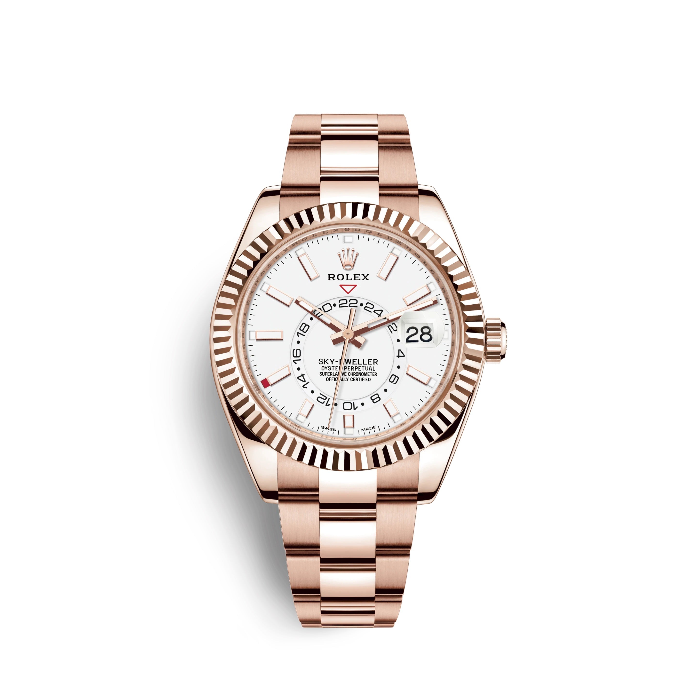 Sky-Dweller 42mm, 18k Everose Gold, Ref# 326935-0005