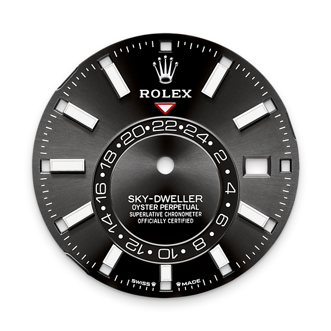 Sky-Dweller, 42mm, Oystersteel and 18k White Gold, Black, Jubilee, Ref# 336934-0008