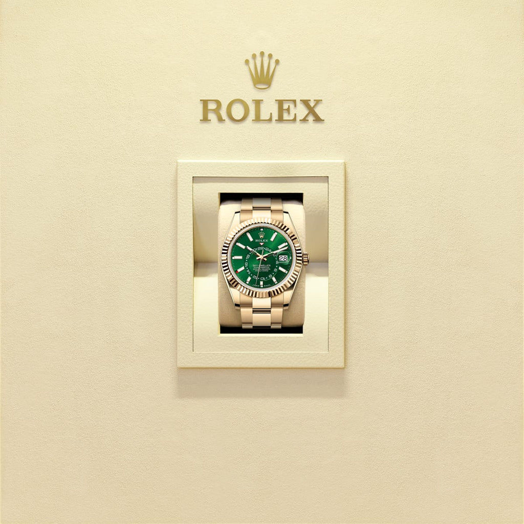 Unworn 2025, Sky-Dweller, 42mm, 18k Yellow Gold, Ref# 336938-0007, box & papers