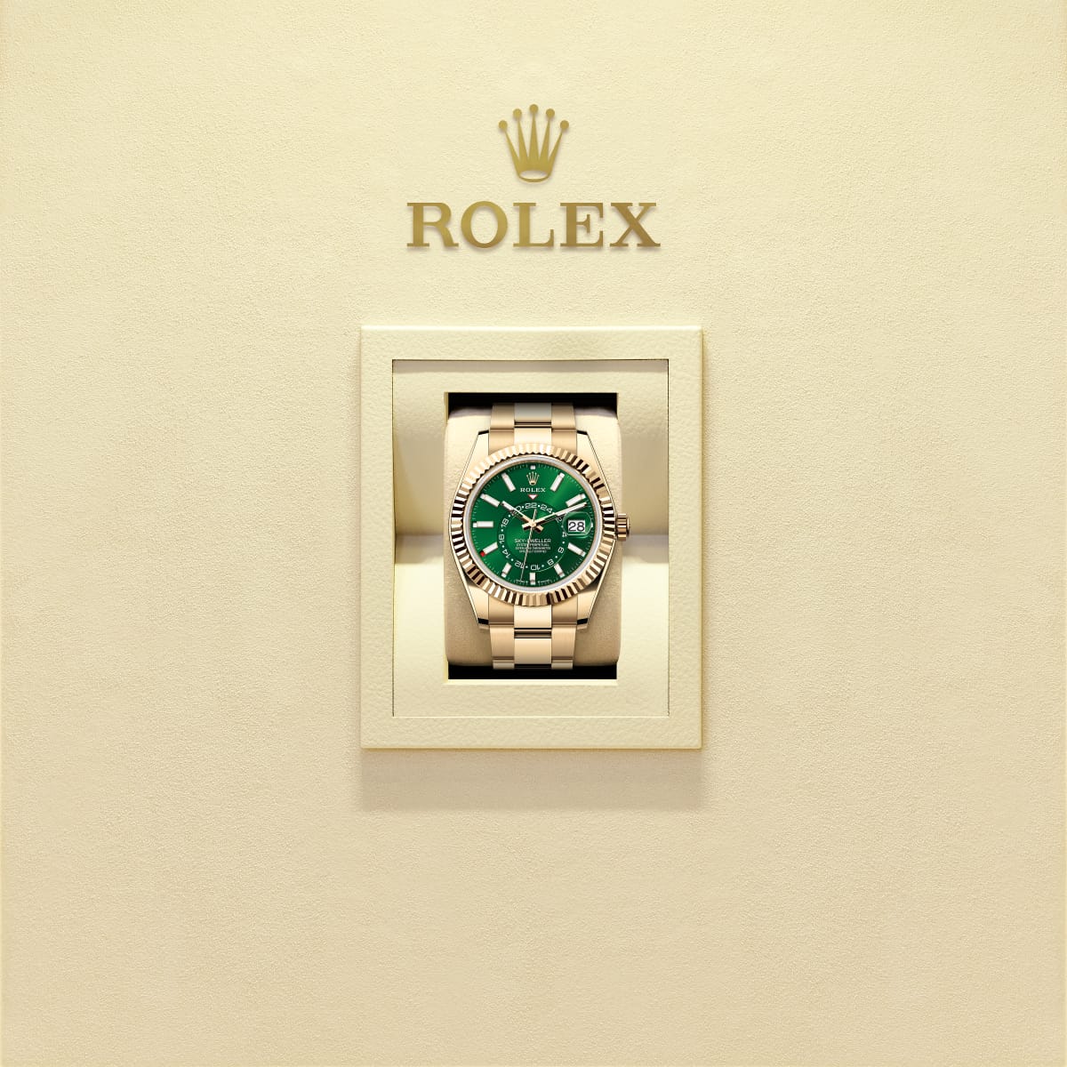 Unworn 2025, Sky-Dweller, 42mm, 18k Yellow Gold, Ref# 336938-0007, box & papers