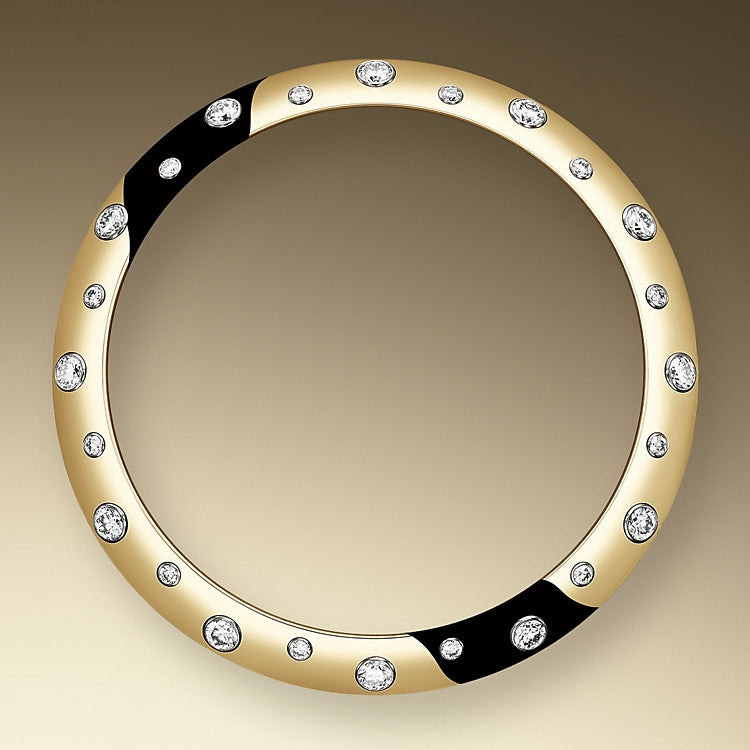 Datejust 31, Oystersteel, 18kt Yellow Gold and diamonds, Ref# 278343RBR-0021