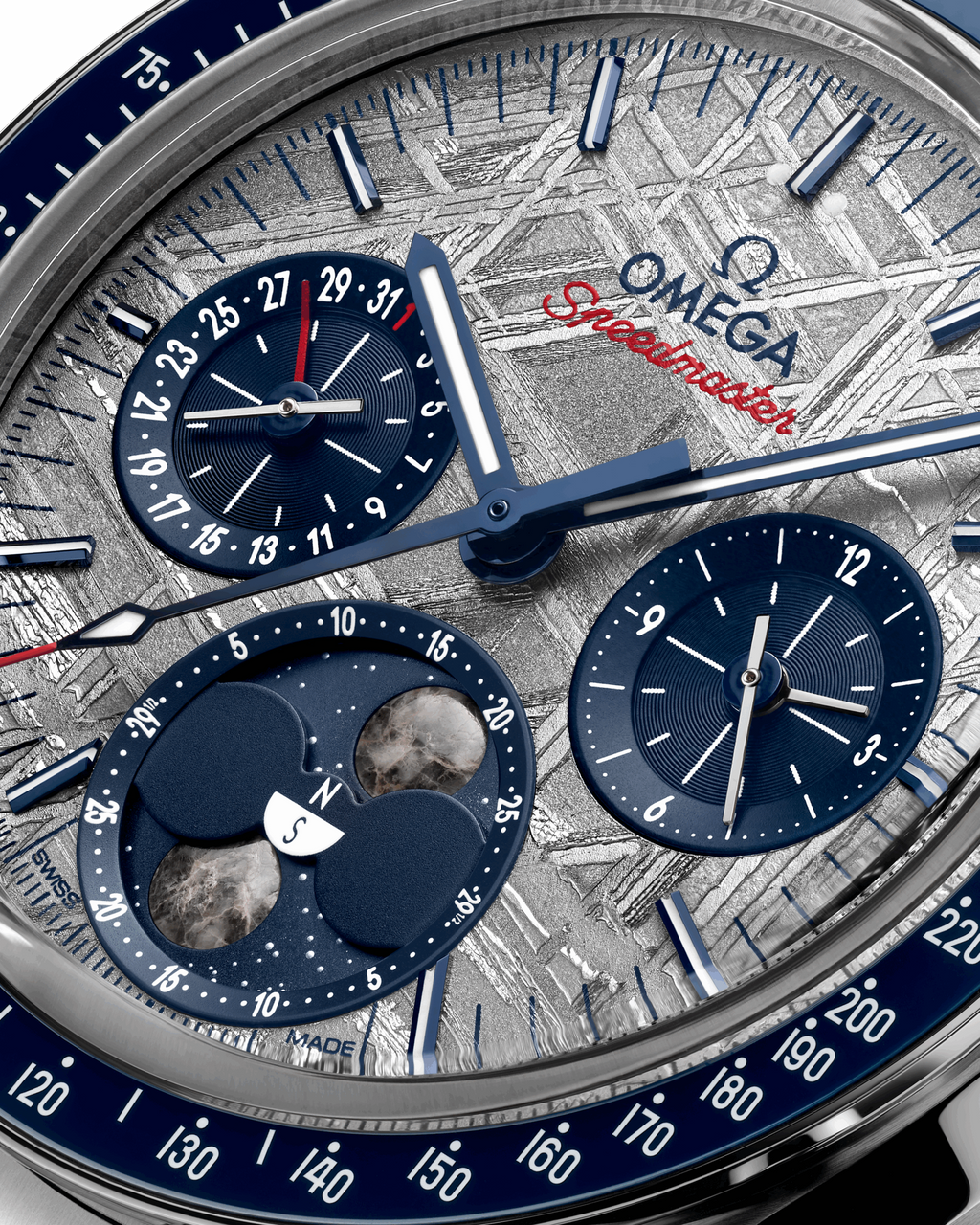 Unworn, Speedmaster Moonphase, Stainless Steel, Chronograph, 43 mm, Ref# 304.30.43.52.06.001, box and papers
