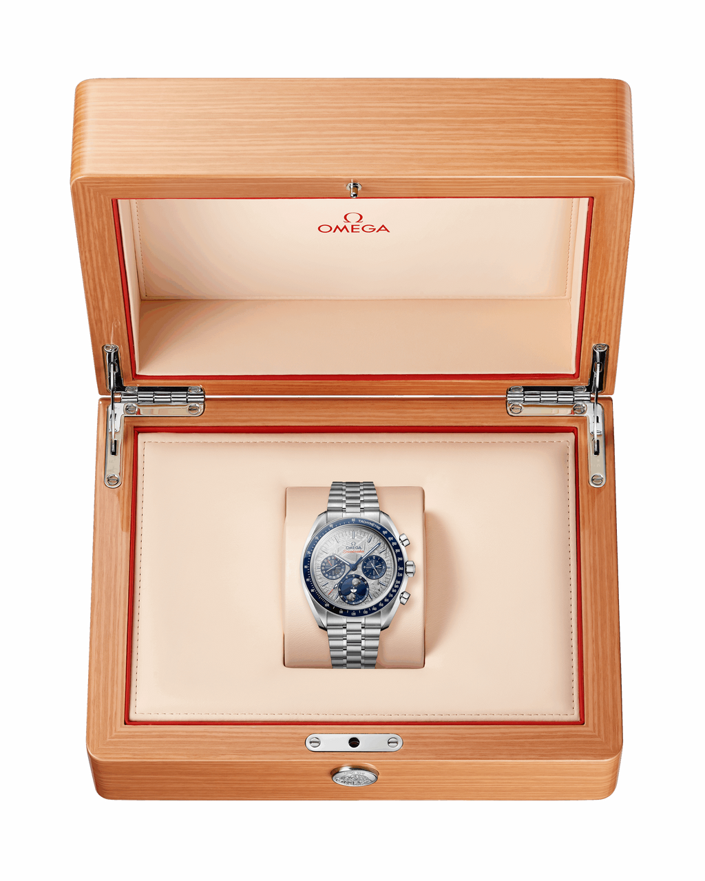 Unworn, Speedmaster Moonphase, Stainless Steel, Chronograph, 43 mm, Ref# 304.30.43.52.06.001, box and papers