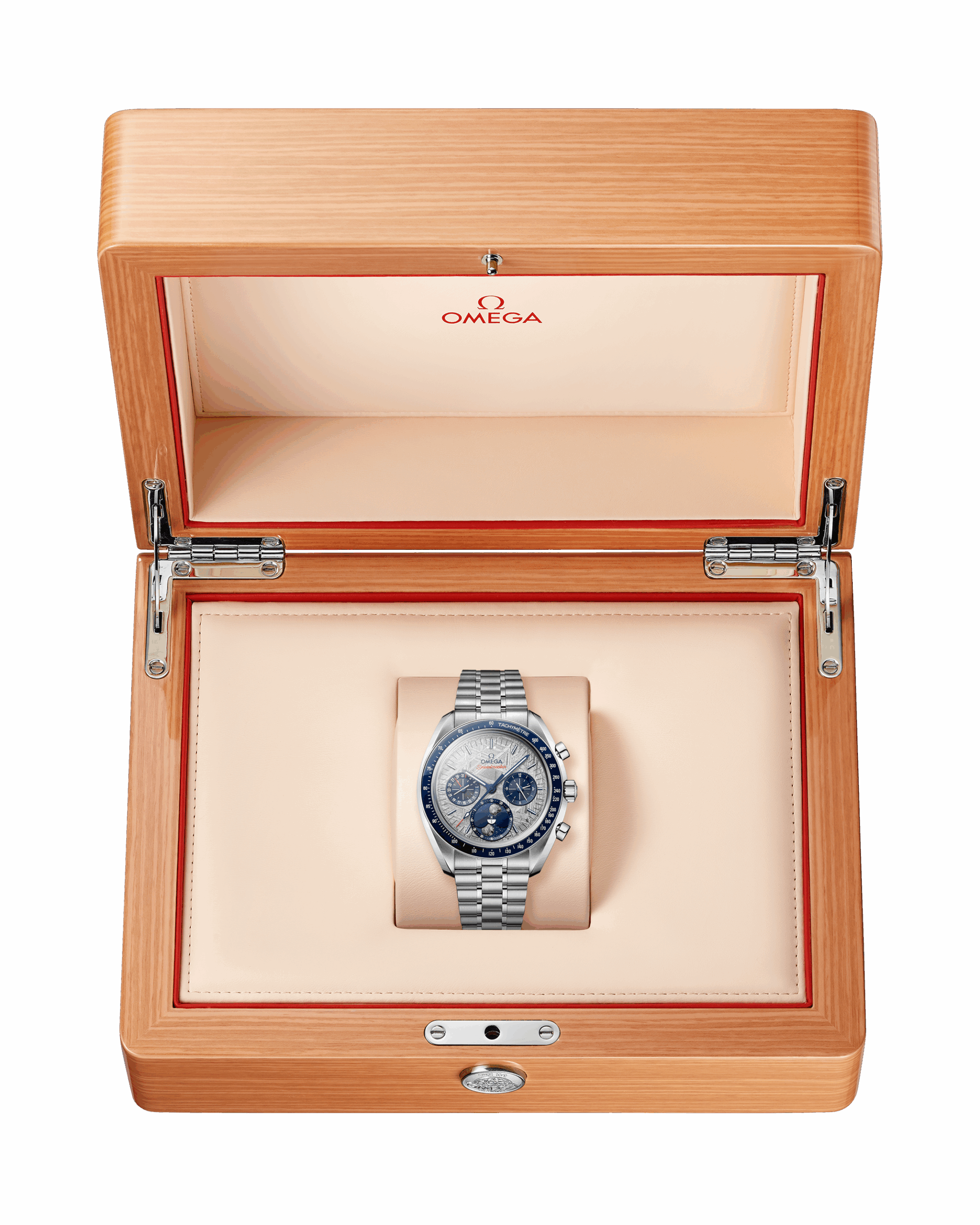 Unworn, Speedmaster Moonphase, Stainless Steel, Chronograph, 43 mm, Ref# 304.30.43.52.06.001, box and papers