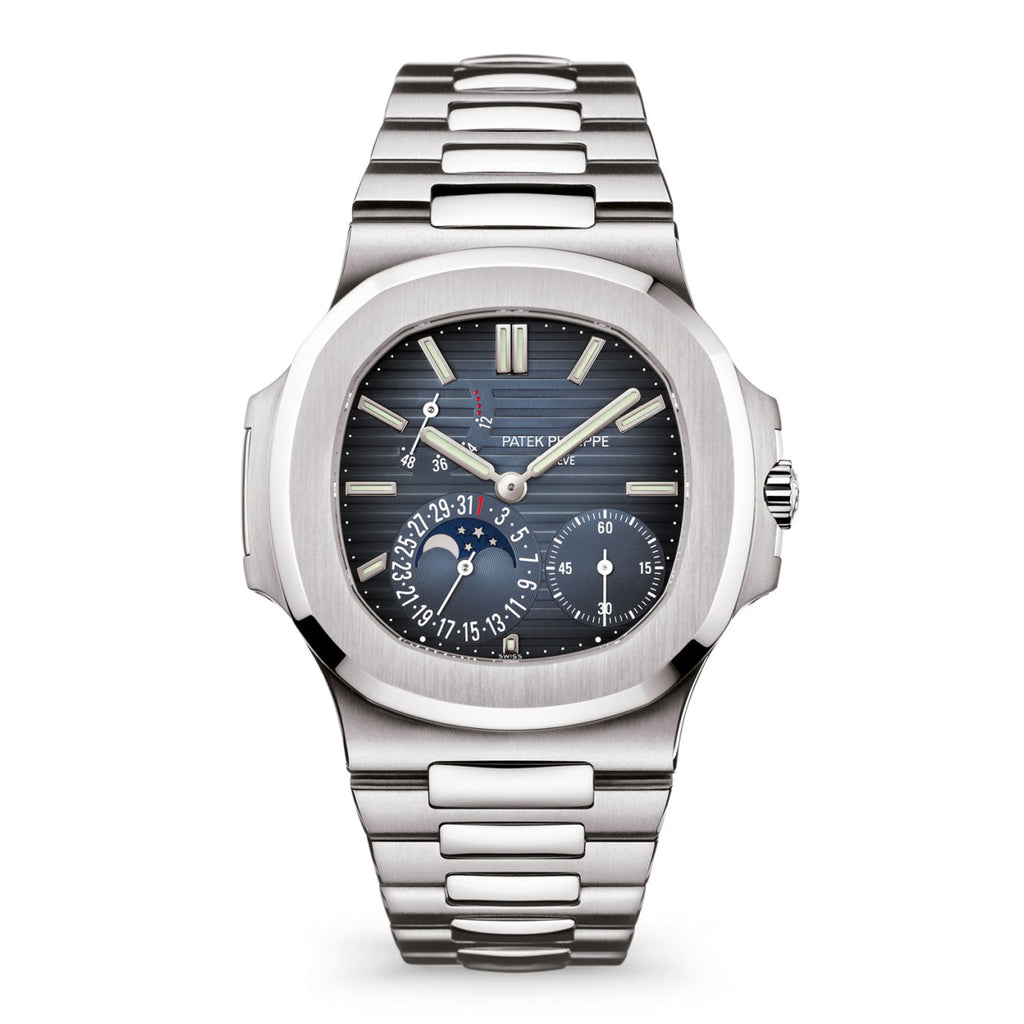 Nautilus Date, Moon Phases Watch, Stainless Steel, 40mm, Ref# 5712/1A-001