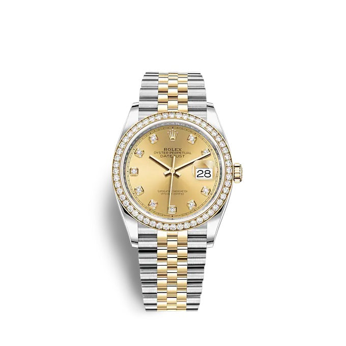 Datejust 36 Oystersteel and yellow gold Ref# 126283RBR-0003