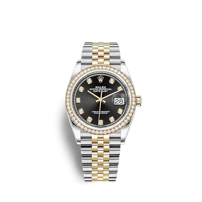 Datejust 36 Oystersteel and yellow gold Ref# 126283RBR-0007