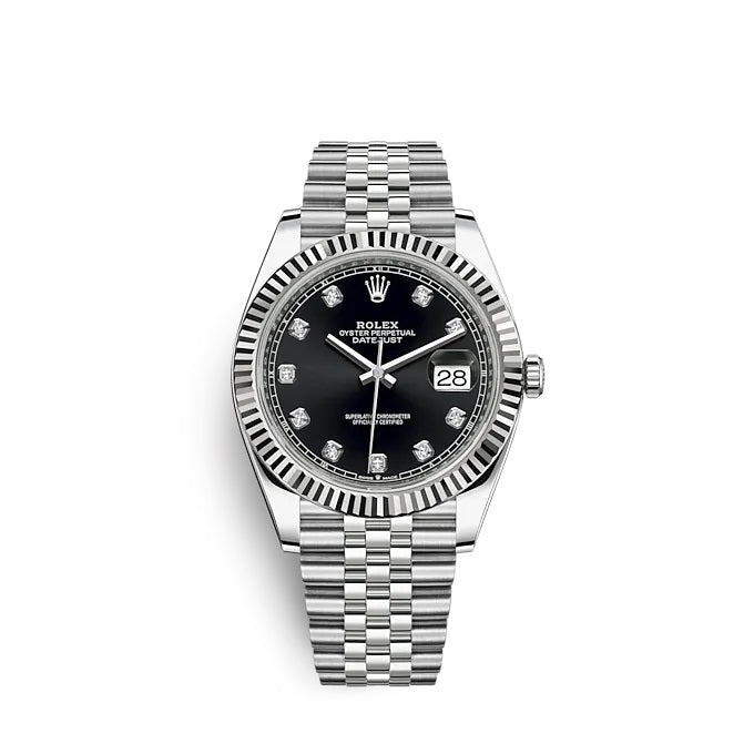 Datejust 41 Oystersteel and white gold Ref# 126334-0012
