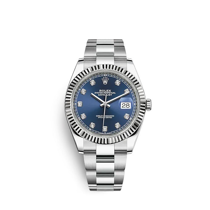 Datejust 41 Oystersteel and white gold Ref# 126334-0015
