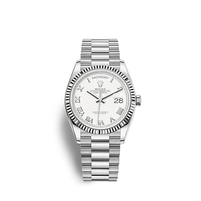Day-Date 36 White gold Ref# 128239-0038