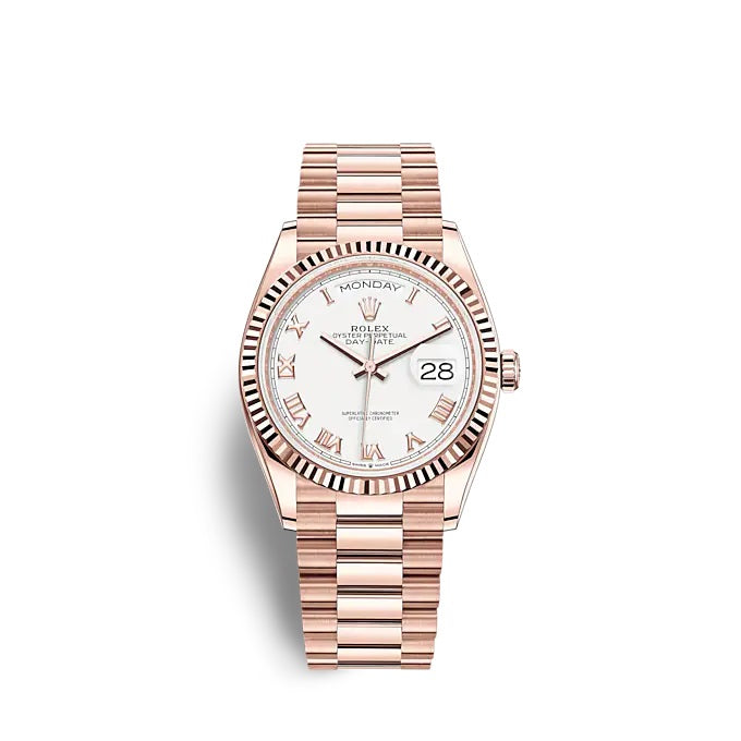 Day-Date 36 Everose gold Ref# 128235-0052