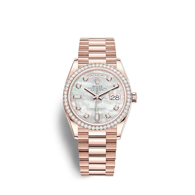 Day-Date 36 Everose gold Ref# 128345RBR-0028